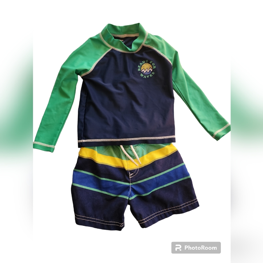 - Boys Carter Swim Set (Bottonms and rashguard) sz 24m
